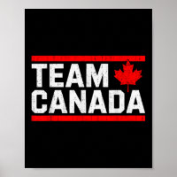 Equipe do Canadá Esquadrão Bandeira Canadense Folh