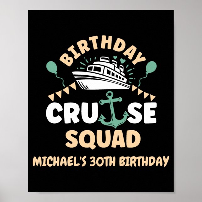 Poster Equipe do Cruzeiro de Aniversário  (Frente)