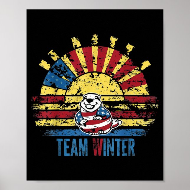 Poster Equipe do Dia da Marmota Inverno V5  (Frente)
