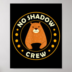 Poster Equipe do Dia da Marmota sem Sombra do Esquilo Eng