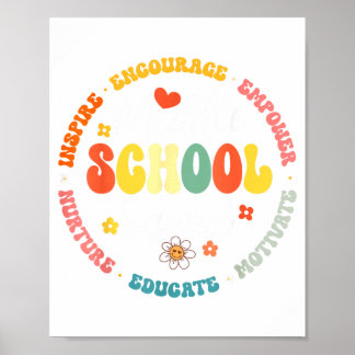 Poster Equipe do Ensino Médio Primeiro Dia de Volta às Au