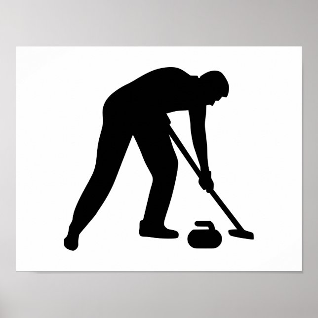 Poster Equipe do jogador de curling (Frente)
