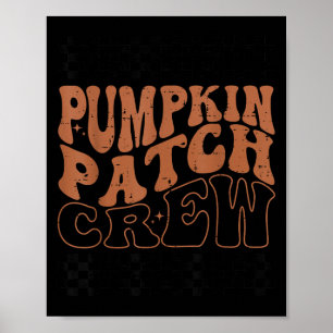 Poster Equipe do Pomar de Abóbora Halloween Pomar de Abób