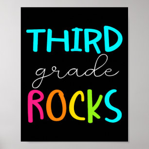 Poster Equipe do Terceiro Ano Rocks Professor do 3º ano