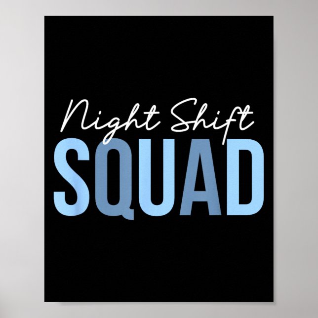 Poster Equipe do Turno da Noite Equipe Divertida de Enfer (Frente)