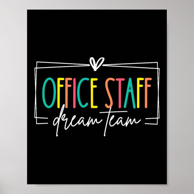 Poster Equipe dos Sonhos da Equipe de Escritório Secretar (Frente)