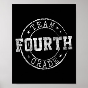 Poster Equipe dos Sonhos da Quarta Série 1º Dia de Aula n