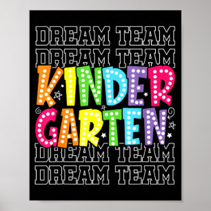 Poster Equipe dos Sonhos do Jardim de Infância Primeiro D