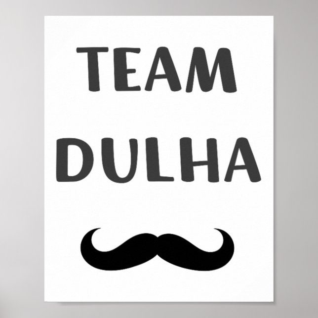Poster Equipe Dulha Casamento do Sul da Ásia Indiano (Frente)