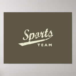 Poster Equipe Genérica de Esporte