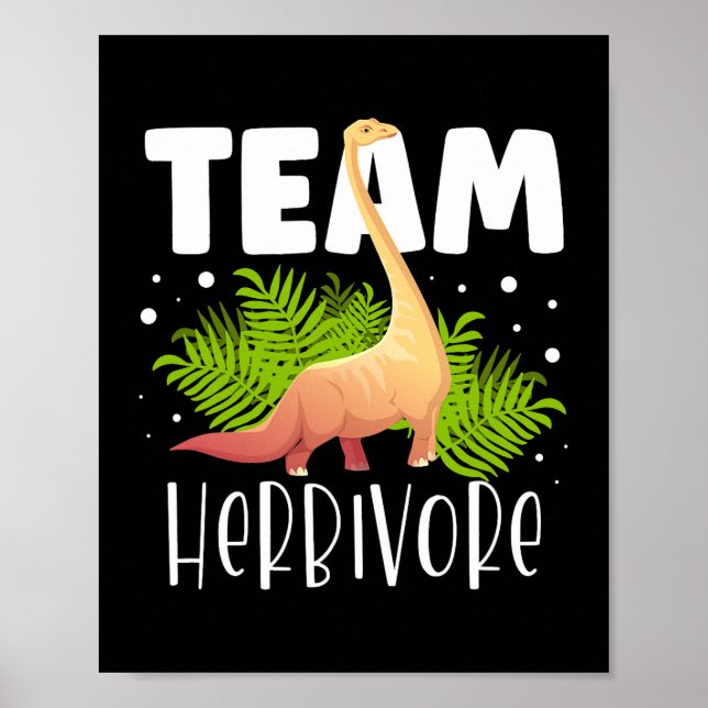 Poster Equipe Herbivore Brachiosaurus Dinossaur Future Pa (Frente)