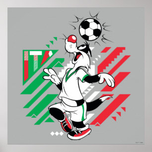Poster Equipe Itália de Futebol Gráfico SYLVESTER™
