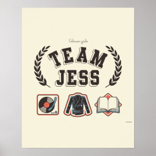 Poster Equipe Jess Gilmore Girls Design