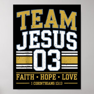 Poster Equipe Jesus 03 Christian Faith Teen Girl Toddler 