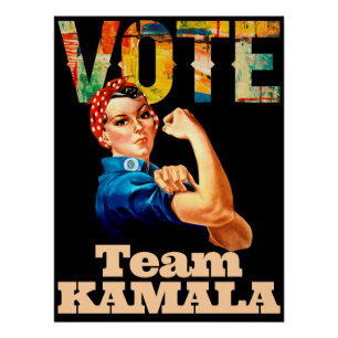 Pôster Equipe Kamala 2024 Mulheres desagradáveis Votam Po