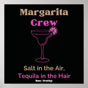 Poster Equipe Margarita Sal no Ar Tequila no Cabelo