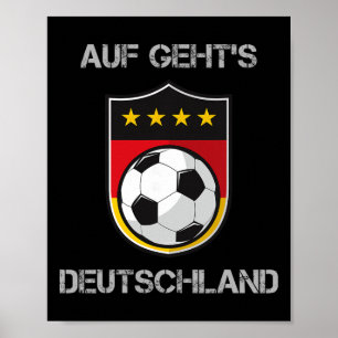 Poster Equipe Nacional de Futebol da Alemanha Deutschland