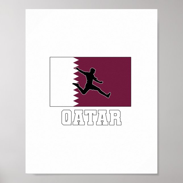Poster Equipe Nacional de Futebol do Qatar (Frente)
