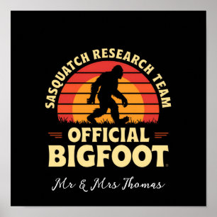 Poster Equipe Oficial de Pesquisa de Sasquatch: Caçadores