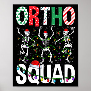 Poster Equipe Orto Natal Esqueleto Enfermeira Ortopédica