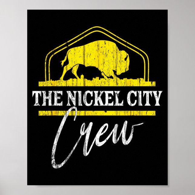 Poster Equipe Pickleball nickel da cidade de Buffalo 716  (Frente)
