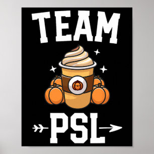 Poster Equipe PSL Cute Pumpkin Spice Latão Fall Autum