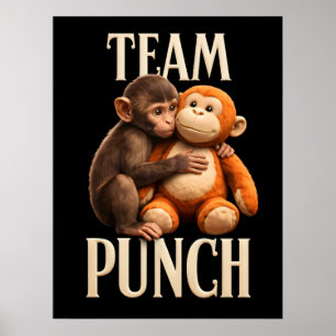 Poster Equipe Punch Baby Monkey Punch Diversão Luta