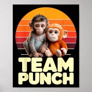 Poster Equipe Punch Baby Monkey Sunset Duo