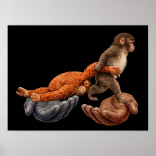 Poster Equipe Punch Monkey Com Brinquedo Seis Sete Estilo