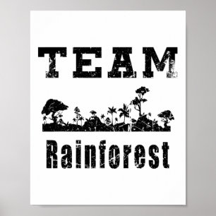 Poster Equipe RainForest Earth Day Vintage