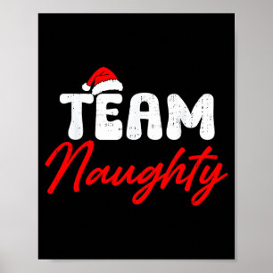 Poster Equipe Safada Natal Divertido Casal Equipe Corresp