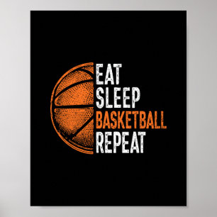 Poster Equipe Sketll Treinador Jogador Fã Comer Dormir Sk