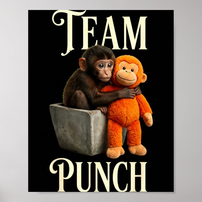 Poster Equipe soca japão bebê macaco soca  (Frente)