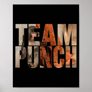 Poster Equipe soco macaco engraçado meme bebê macaco home