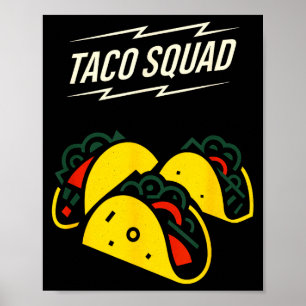 Poster Equipe taco - cinco maio comida mexicana engraçada