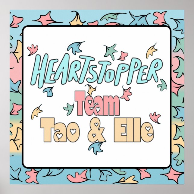 Poster Equipe Tao E Elle White (Frente)