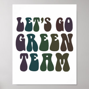 Poster Equipe Verde do vamos - Jogo de Verão da Guerra Re