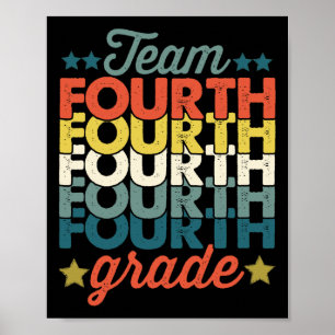 Poster Equipe Vintage 4ª Quarta Série Byck Para Escola En