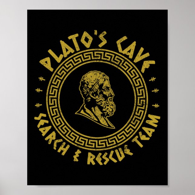 Poster Equipes de Busca e Resgate da Caverna de Platão En (Frente)