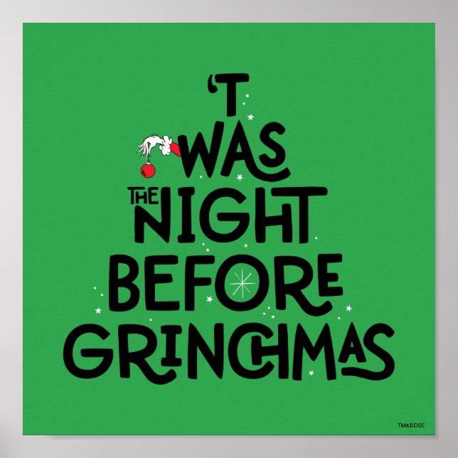 Poster Era a Noite Antes do Grinchmas (Frente)
