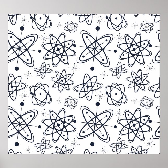 Poster Era Atômica: Padrões modernos do século Médio (Frente)