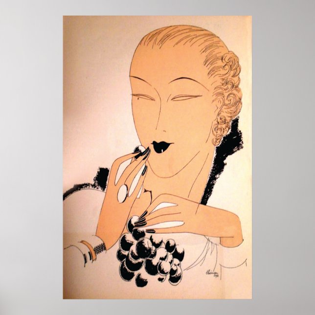 Pôster Era da Moda Deco de 1930 (Frente)