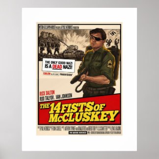 Poster Era uma vez em Hollywood 14 punhos de Mclusk