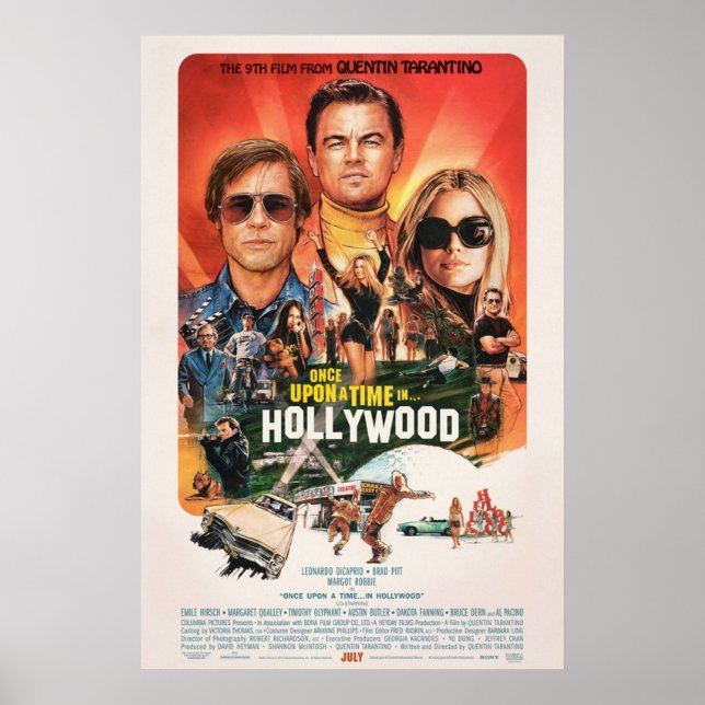 Poster Era uma vez em Hollywood HD (Frente)