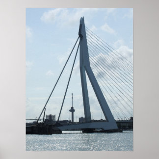 Poster Erasmusbrug en Euromast