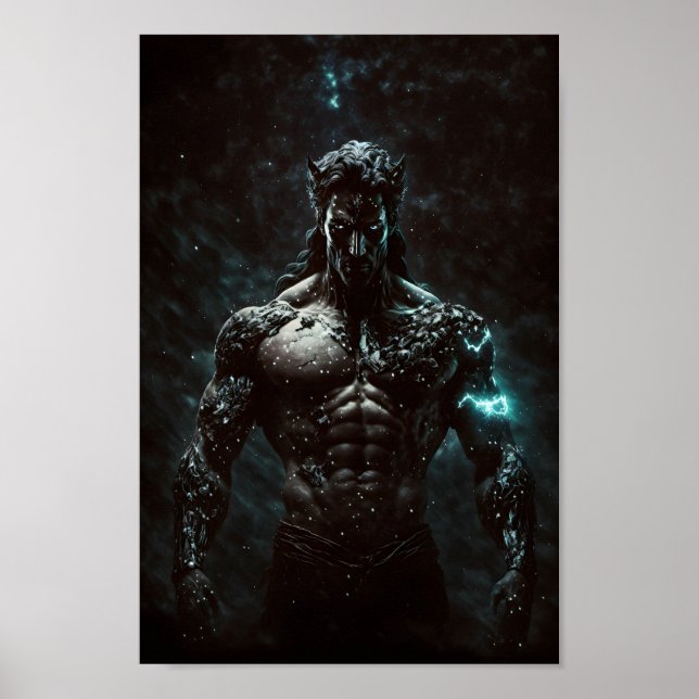 Poster Erebus Deus Grego Embodimento da Escuridão Primord (Frente)
