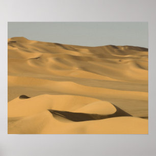 Poster Erg Awbari, deserto do Saara, Fezzan, Líbia.