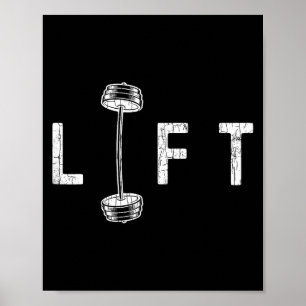 Poster Erga o gráfico motivacional Inspirador Gym Engraça