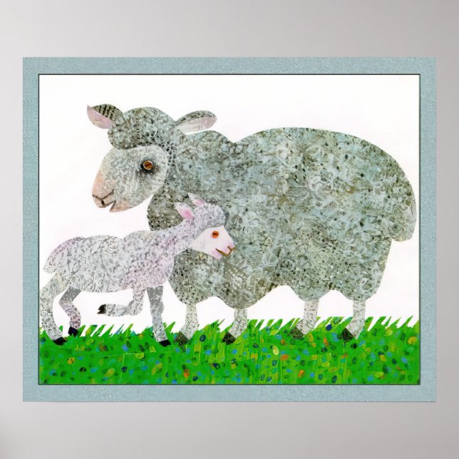 Poster Eric Carle -  carleeric-sheep-sj-artfond (Frente)