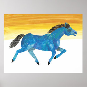 Poster Eric Carle - Cavalo Azul Infantil